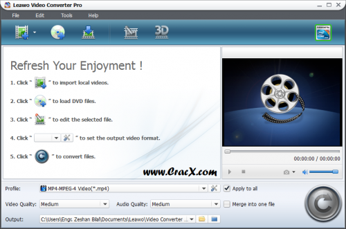 Leawo Video Converter Pro 6.2 Crack, Keygen Free Download