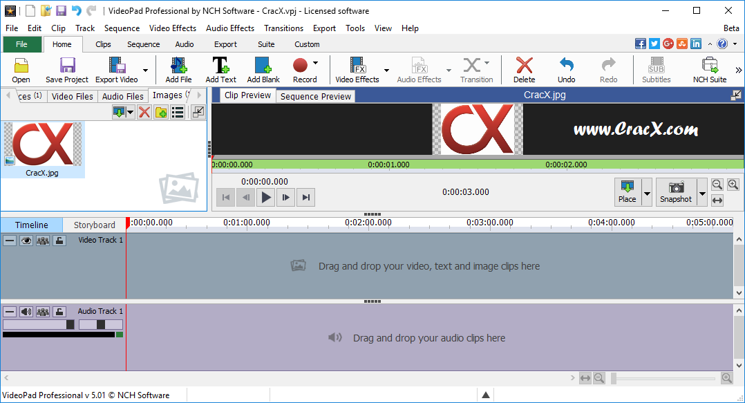 NCH VideoPad Video Editor Professional 4.56 Patch Download