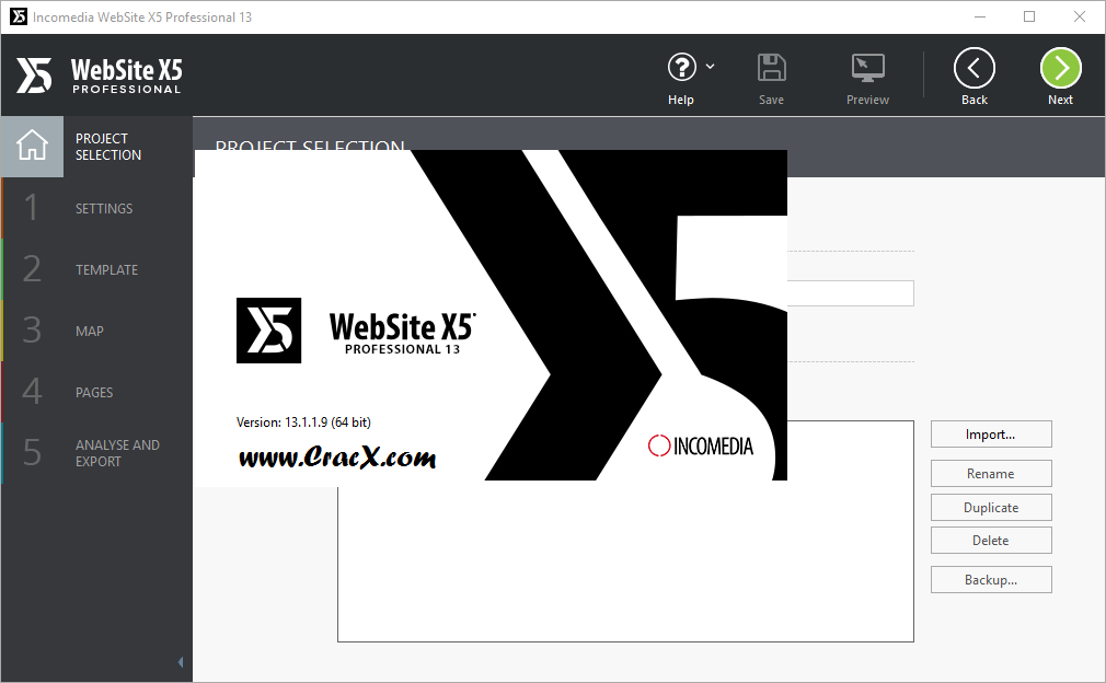 Incomedia WebSite X5 Professional 13.1.1.9 + Serial Key Download