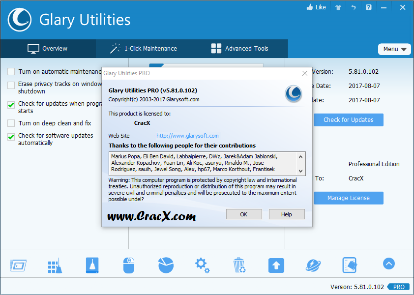 Glary Utilities Pro 5.81.0.102 Keygen + Activator Download