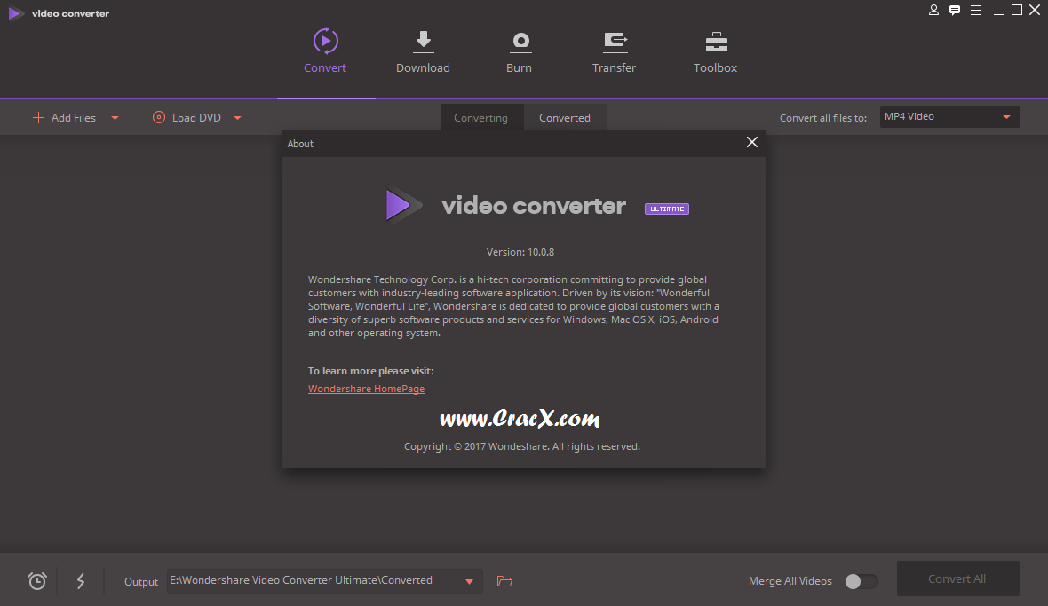 Wondershare Video Converter Ultimate 10.0.8.106 + Key Free Download
