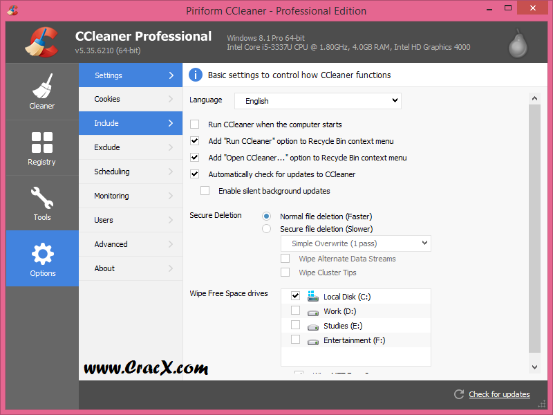 CCleaner Pro 5.35.6210 Patch + License Key Download