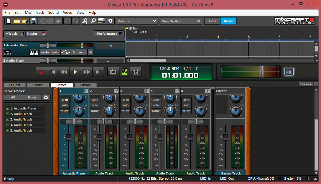 Acoustica Mixcraft Pro Studio 8.1 Crack + License Key Download