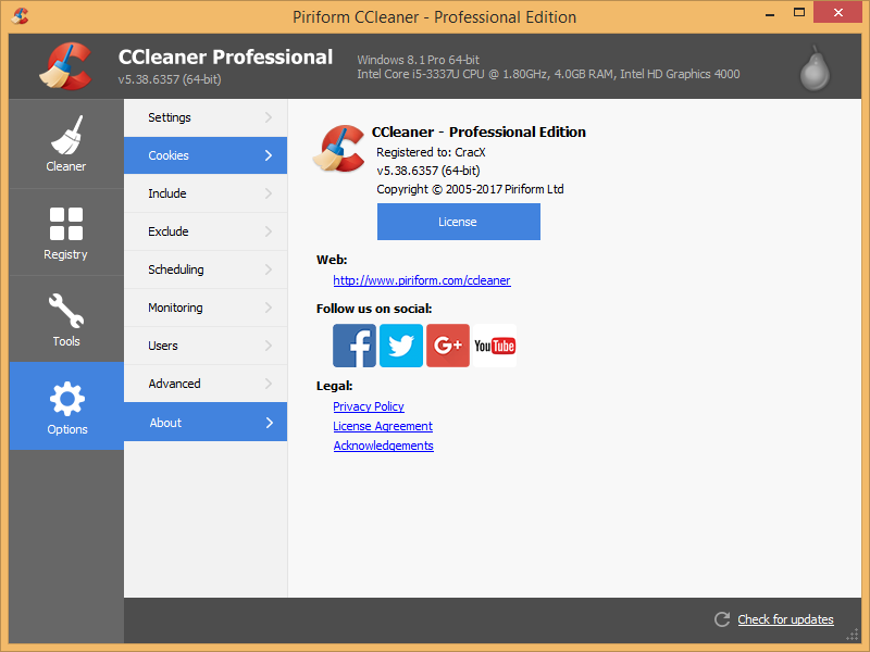 CCleaner Pro 5.38.6357 Keygen & Activator Download