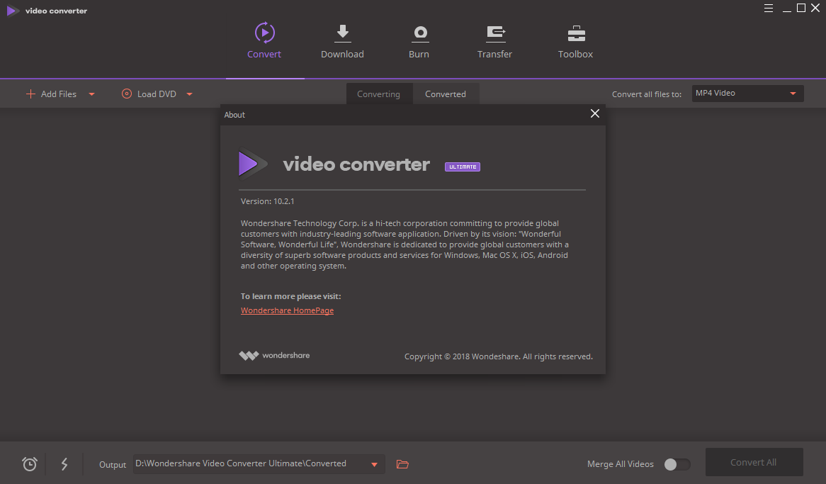 Wondershare Video Converter Ultimate 10.2.1.158 Activator Download