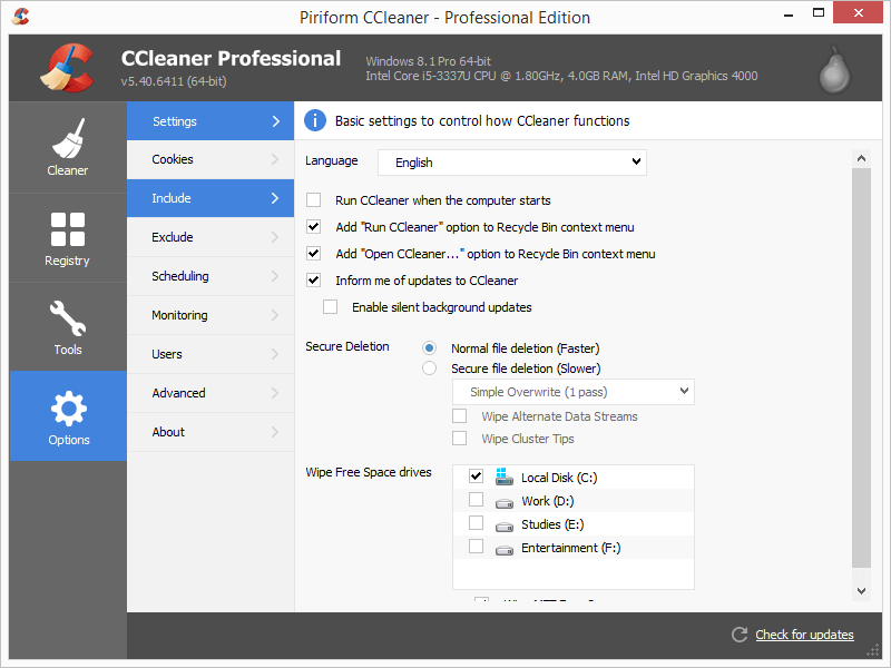CCleaner Pro 5.40.6411 Patch & Serial Key {2018} Download