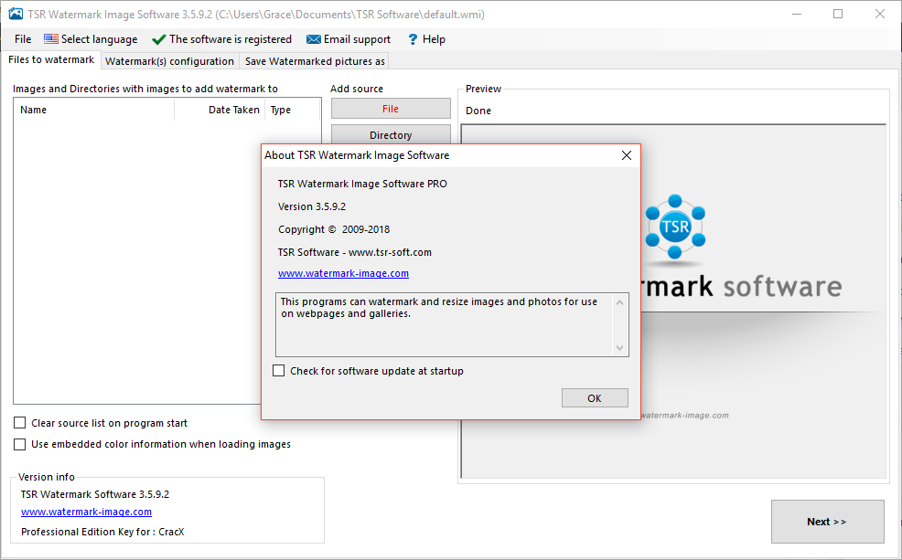 TSR Watermark Image Pro 3.5.9.2 Keygen & Activator Download