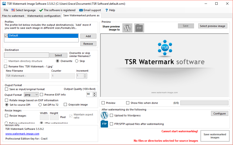 TSR Watermark Image Pro 3.5.9.2 Patch & License Key Download