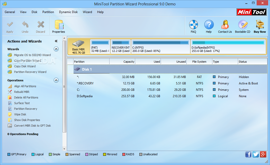 Minitool Partition Wizard Professional 9 Crack Serial Key Full download