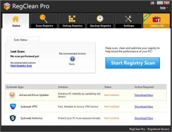 SysTweak Regclean Pro Full Version