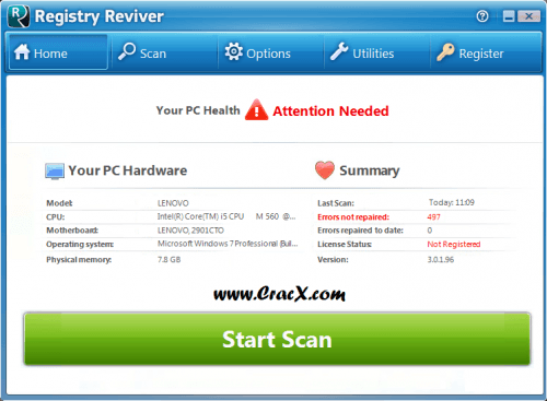 Registry Reviver Product Key Crack 2015 Free Download