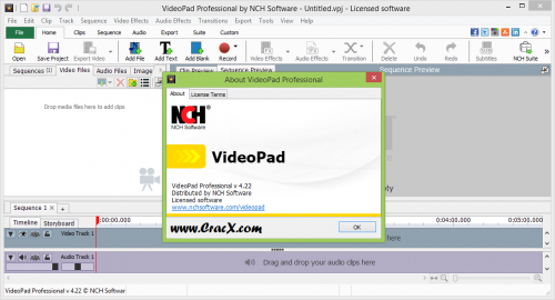 NCH VideoPad Video Editor Professional 4.22 Serial Key Free
