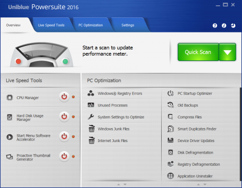 Uniblue PowerSuite 2016 Serial Keygen Final Free Download