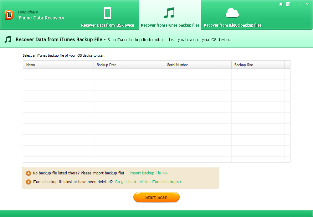 tenorshare iphone data recovery key