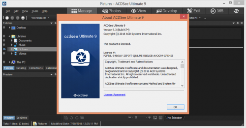 ACDSee Ultimate 9.3 License Key + Crack Free Download
