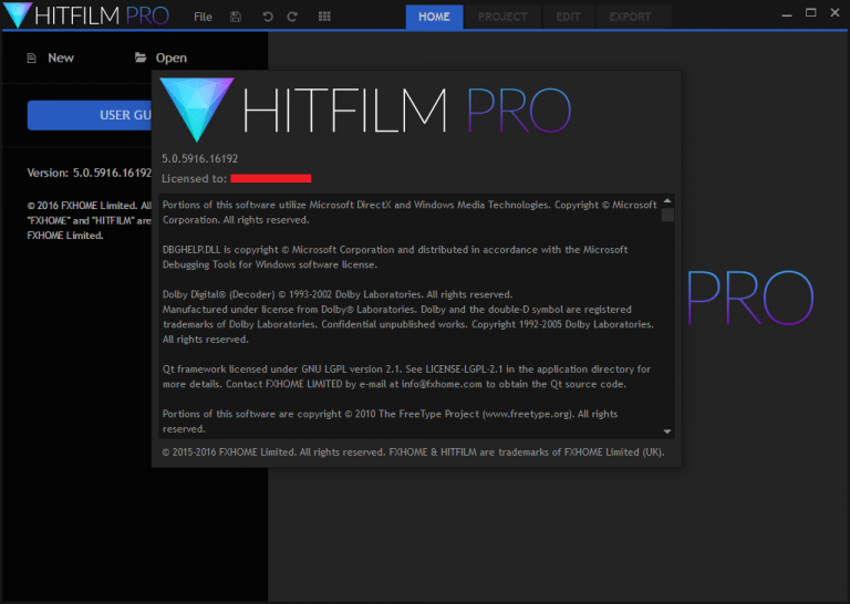 requirements for hitfilm pro