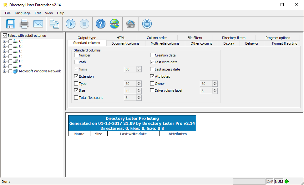 Directory Lister Pro 2.14.0.248 Enterprise Serial Key Download