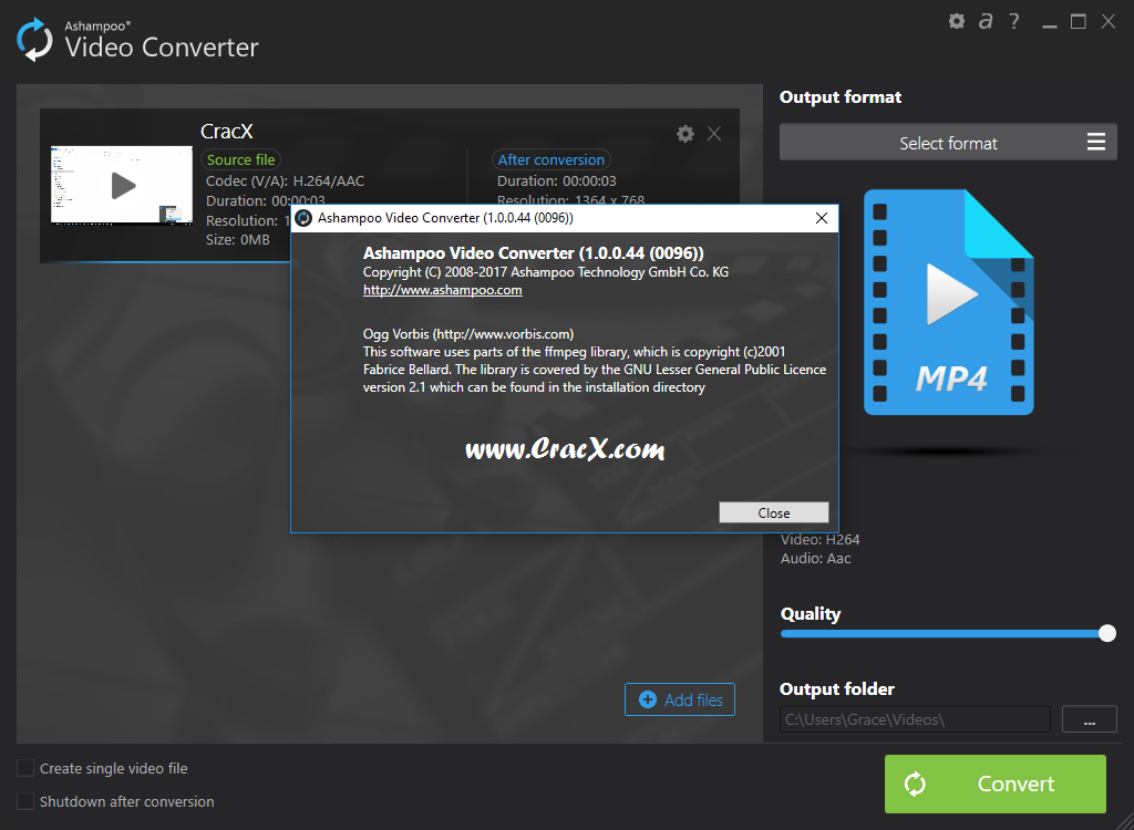 Ashampoo Video Converter 1.0.0.44 Patch & Key Full Download