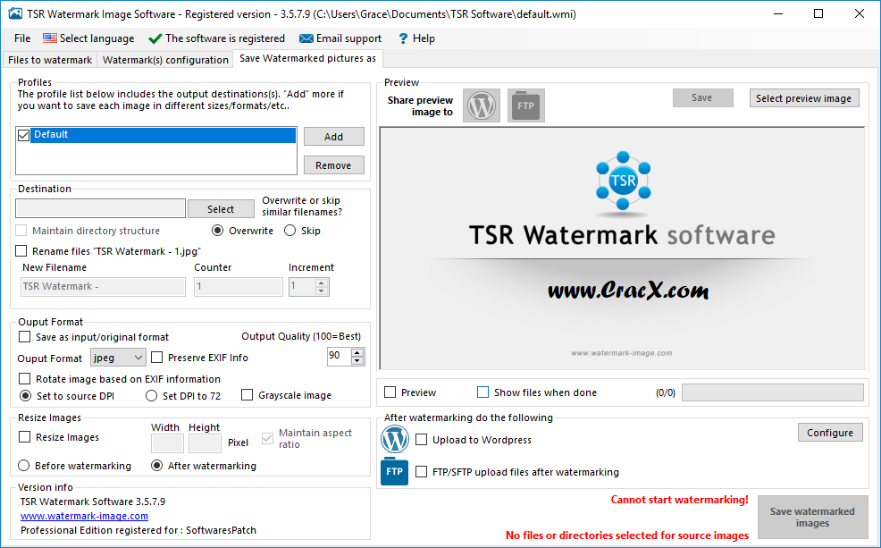 TSR Watermark Image Pro 3.5.7.9 Crack & License Key Download