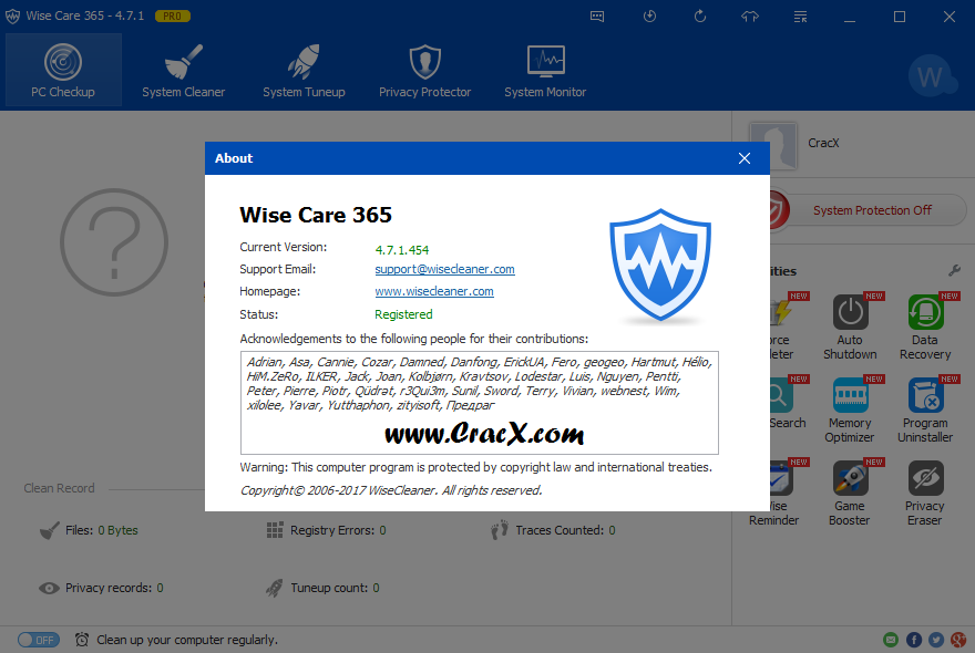 Wise Care 365 Pro 4.71 Build 454 Activator & Full Keygen Download