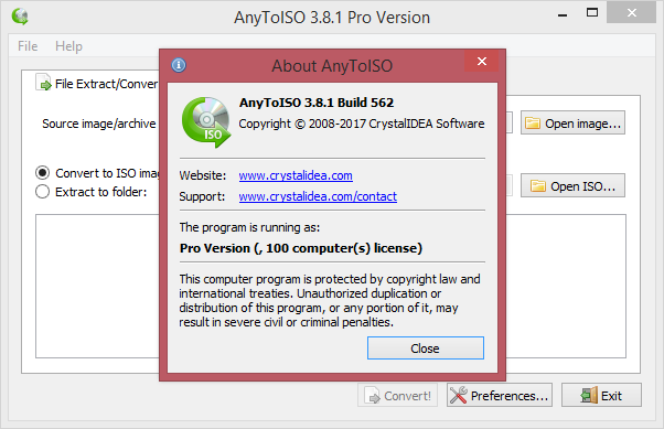 AnyToISO Pro 3.8.1 Build 562 Keygen & Activator Download
