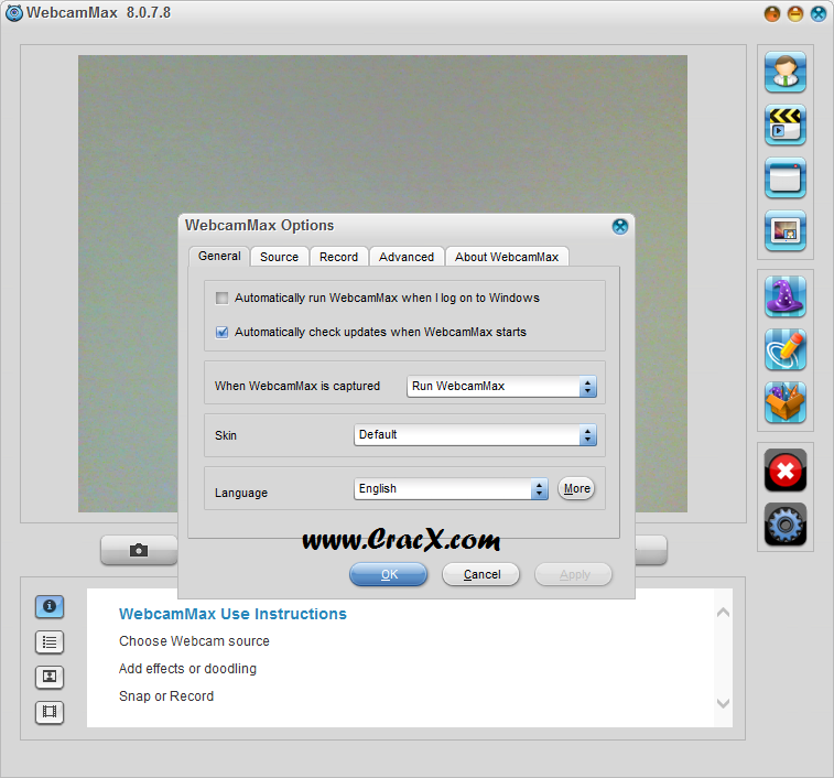 WebcamMax 8.0.7.8 License Key + Patch Free Download