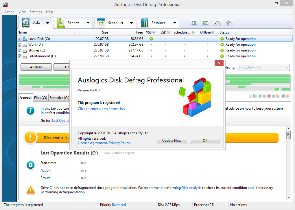Auslogics Disk Defrag Professional 4.9.0 Keygen & Activator Download