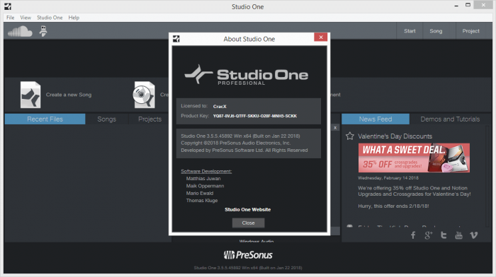PreSonus Studio One Pro Keygen & Activator Latest Download