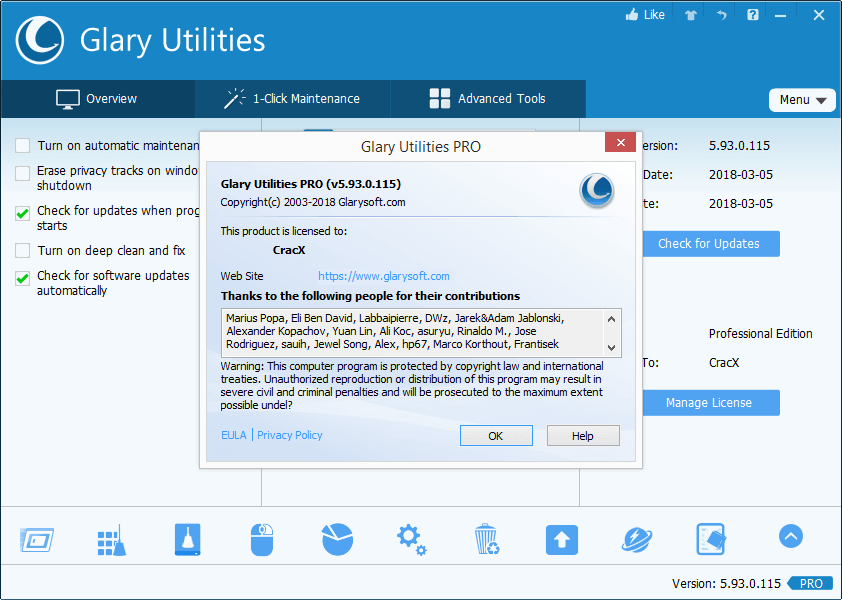 Glary Utilities PRO 5.93.0.115 Keygen + Activator Download