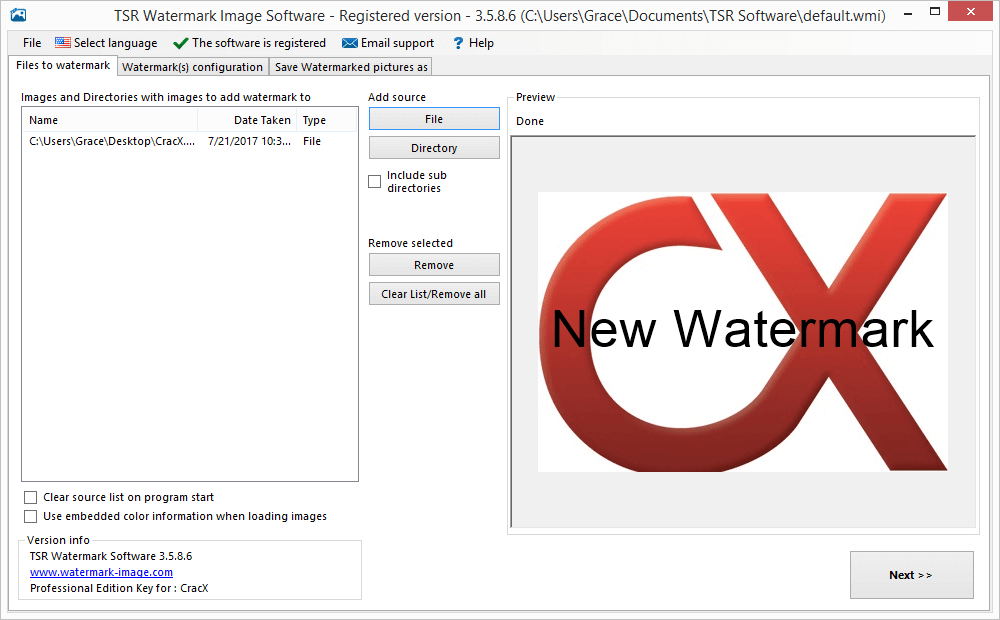 TSR Watermark Image Pro 3.5.8.6 License Key + Crack Download