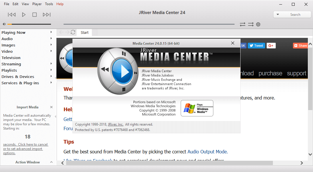 JRiver Media Center 31.0.32 download the new for windows