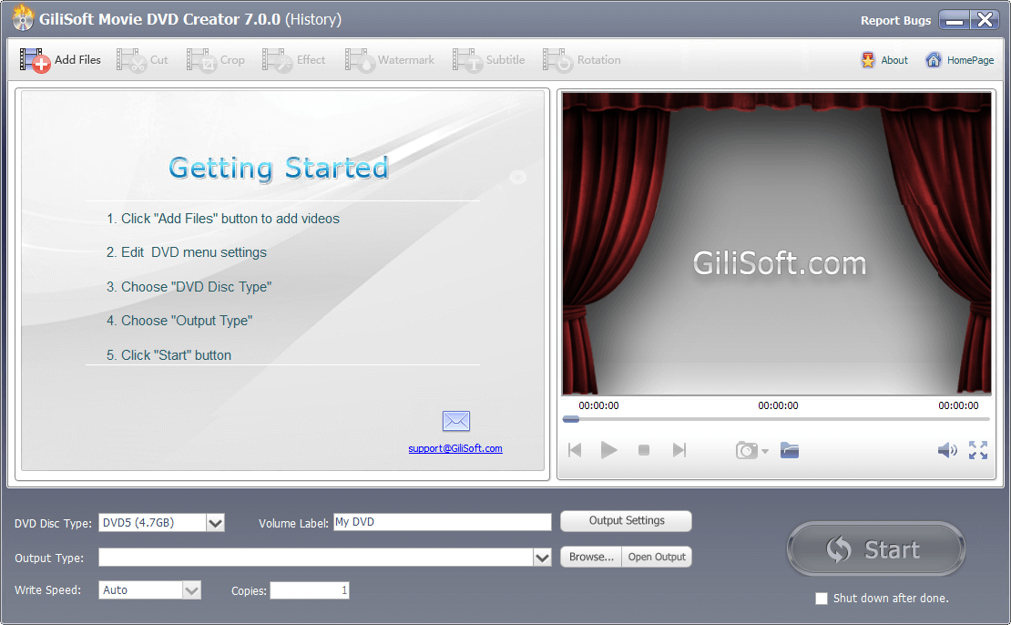 GiliSoft Movie DVD Creator 7.0.0 Patch & License Key Download