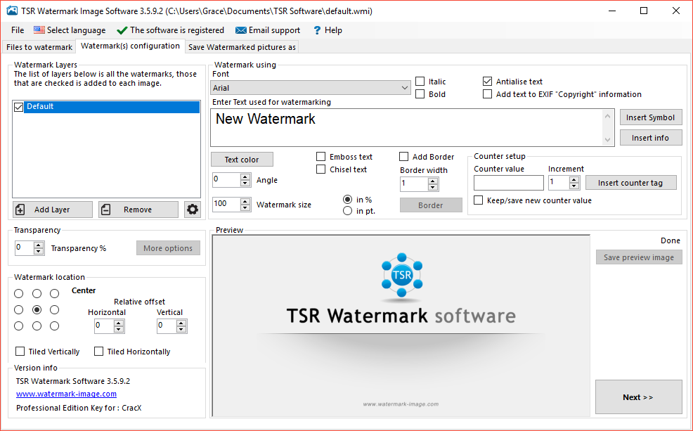 TSR Watermark Image Pro 3.5.9.2 Serial Key + Patch Download